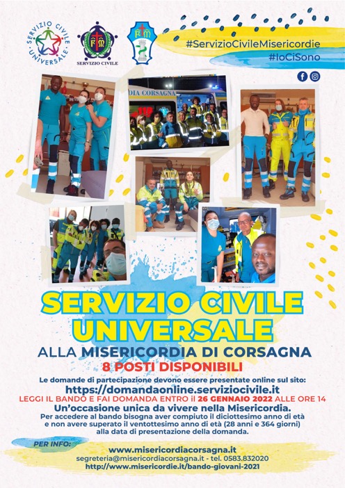 locandina servizio civile universale 2022